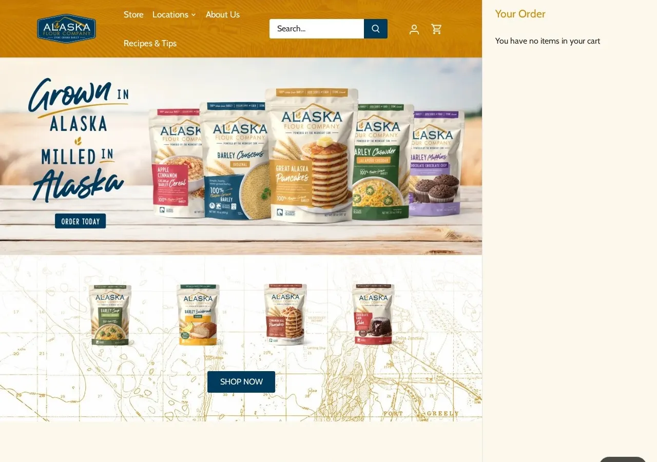 Homepage of Alaska Flour Company (alaskaflour.com)